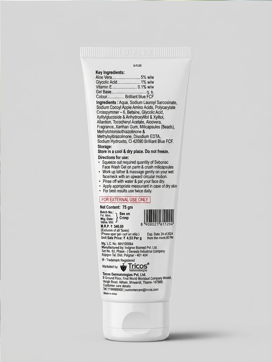 Sebonac Face Wash Skin Rejuvenating Gel
