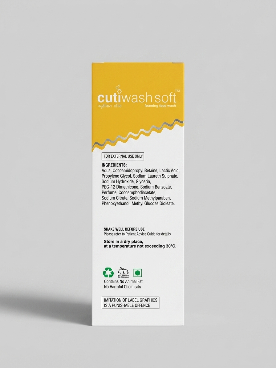 CutiWash Soft Foaming Face Wash