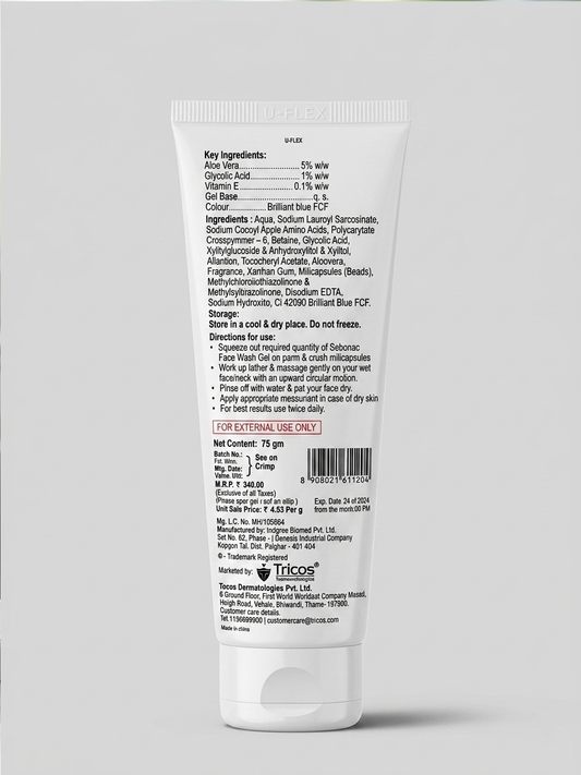 Sebonac Face Wash Skin Rejuvenating Gel