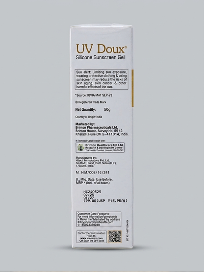 UV Doux Silicone Sunscreen Gel SPF 50